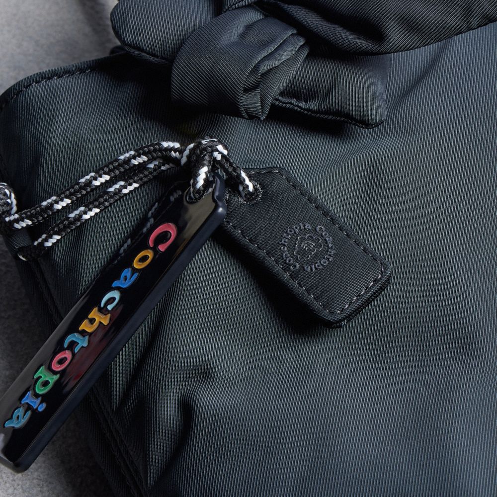 Coach Coachtopia Loop Small Tote With Heart Appliqué Black Multi