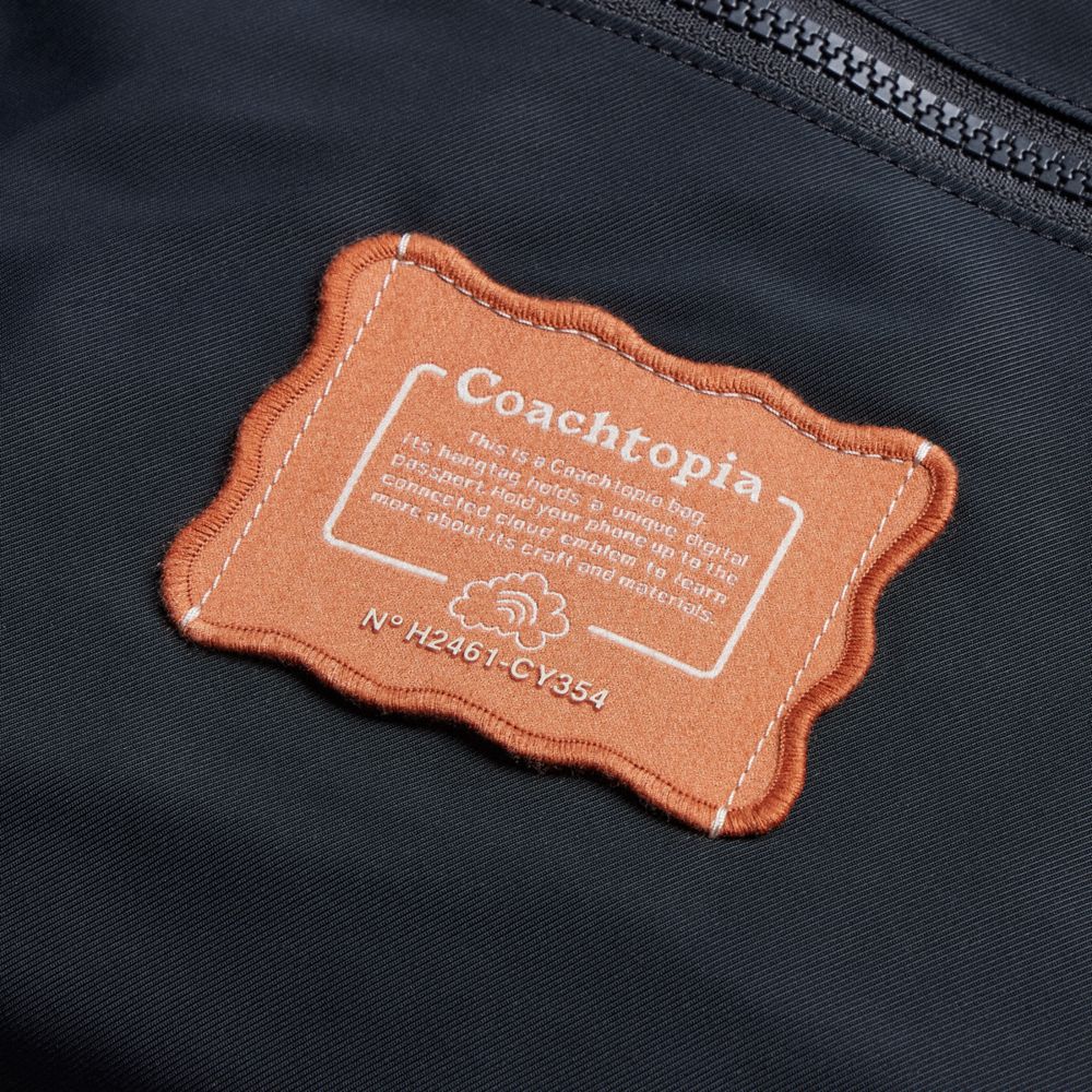 Coach Coachtopia Loop Small Tote With Heart Appliqué Black Multi