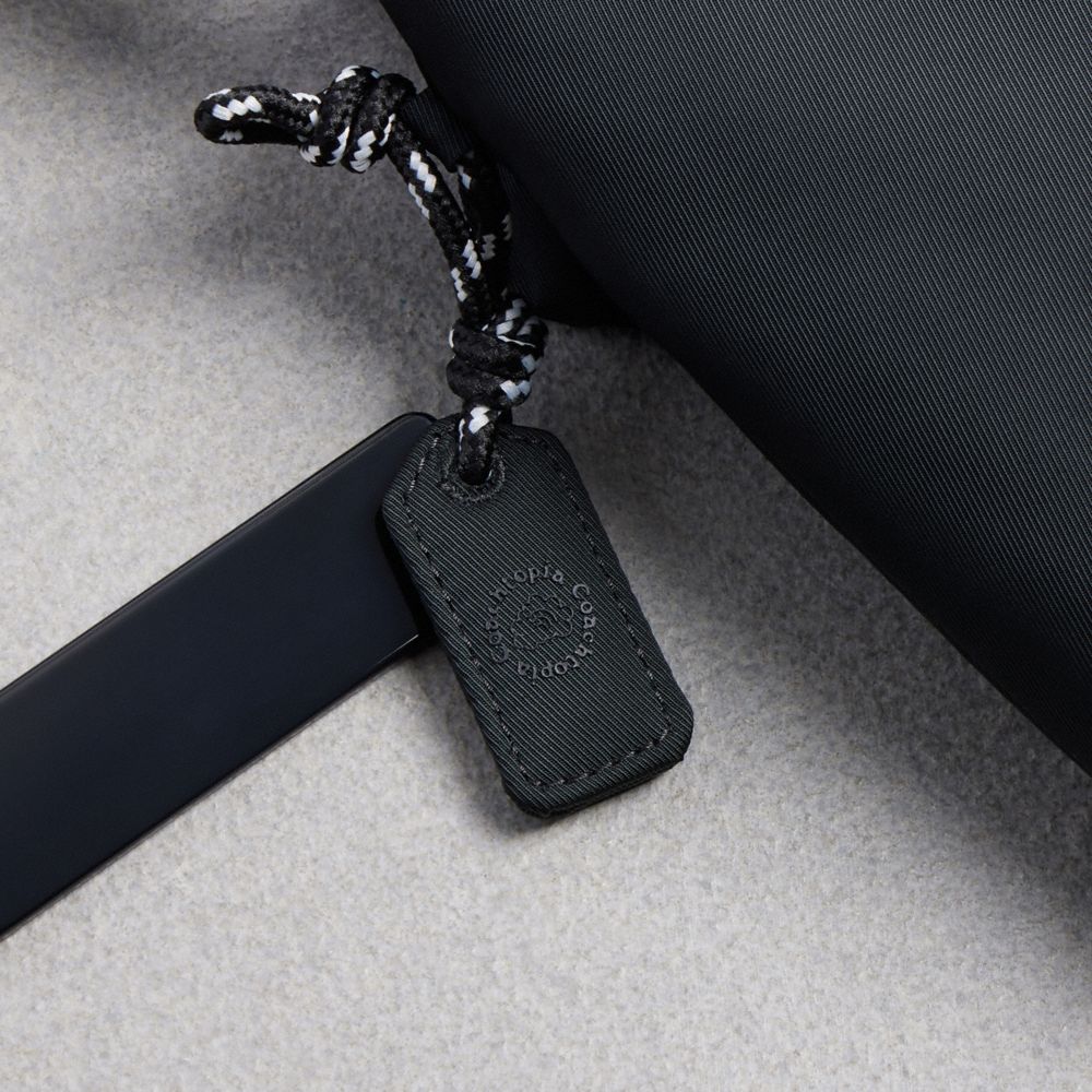 Coach Coachtopia Loop Shoulder Bag With Floral Appliqué Black Multi