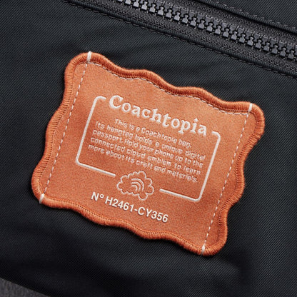 Coach Coachtopia Loop Shoulder Bag With Floral Appliqué Black Multi