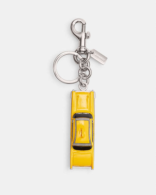 Small Taxi Bag Charm Silver-Multi Silver-Multi