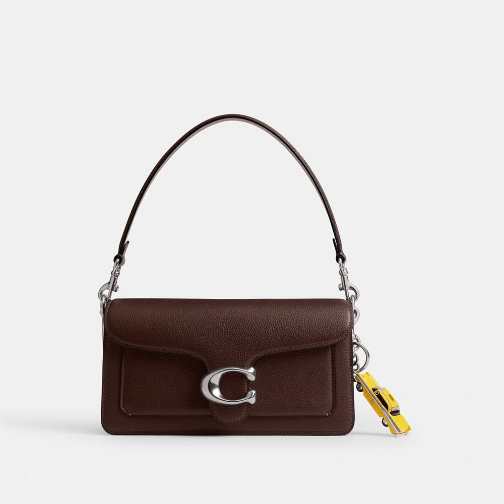 Coach Small Taxi Bag Charm Silver Multi