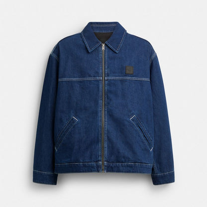 Coach Denim Work Jacket Dark Wash