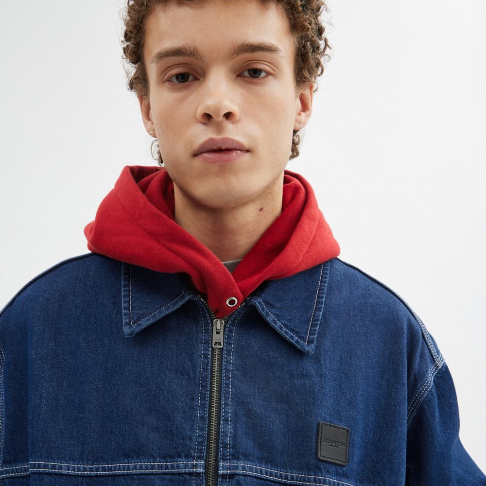 Coach Denim Work Jacket Dark Wash