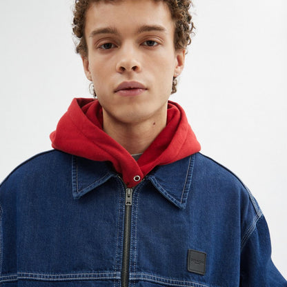 Coach Denim Work Jacket Dark Wash