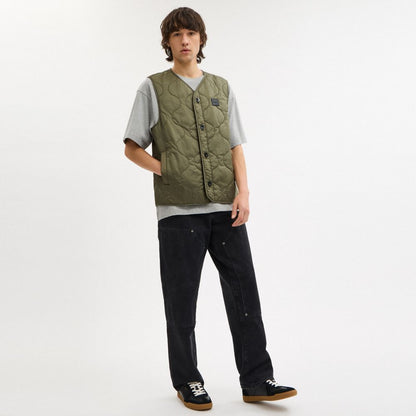 Coach Quilted Vest In Recycled Polyester Military Green