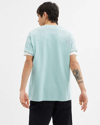 Stegosaurus Relaxed T Shirt In Organic Cotton Blue Haze Blue Haze