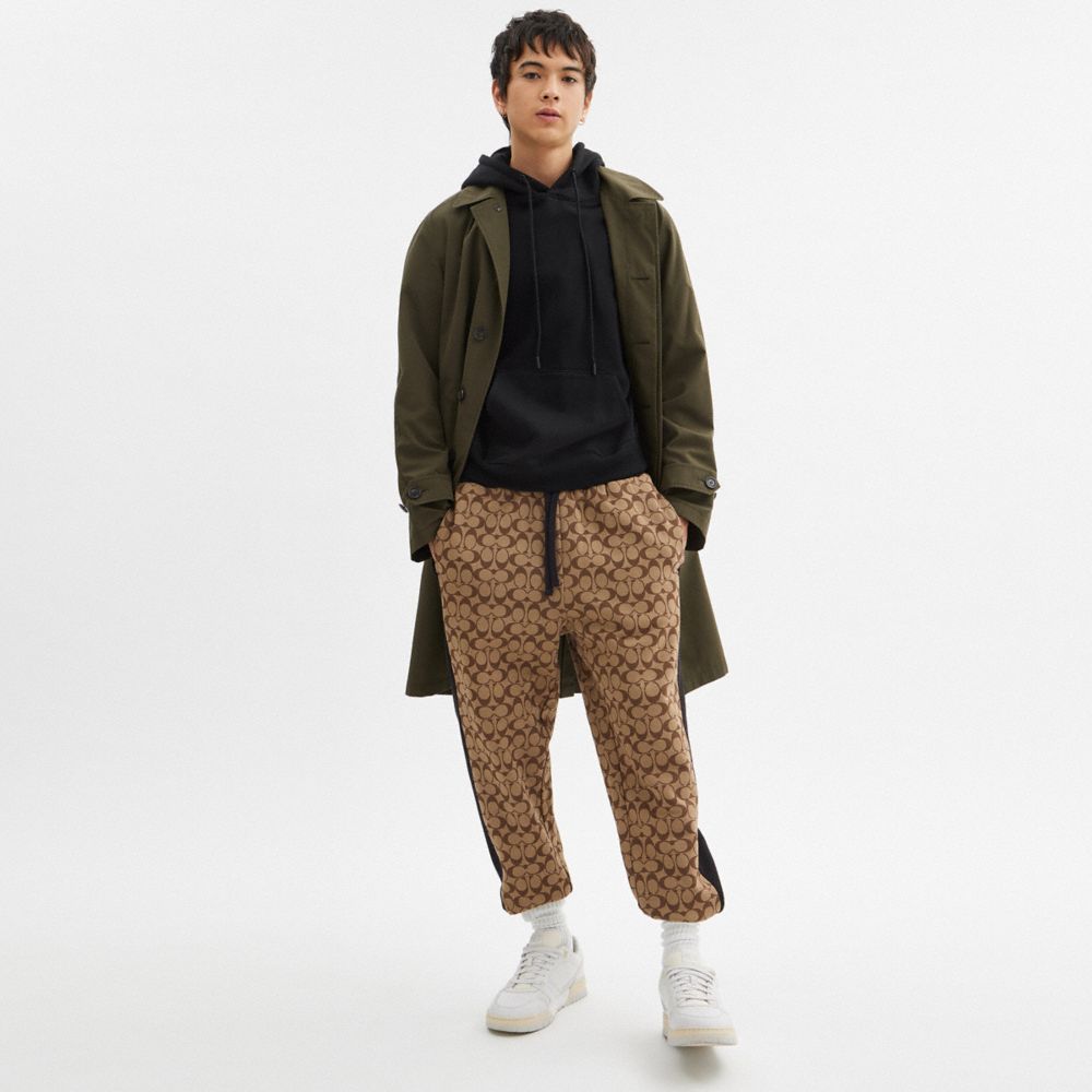 Coach Signature Sweatpants Khaki Signature