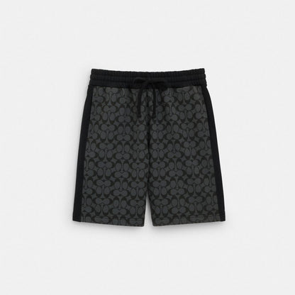 Coach Signature Shorts Charcoal Signature