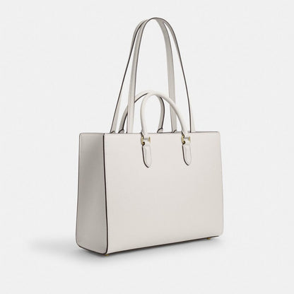 Coach Maggie Tote Bag Gold Chalk