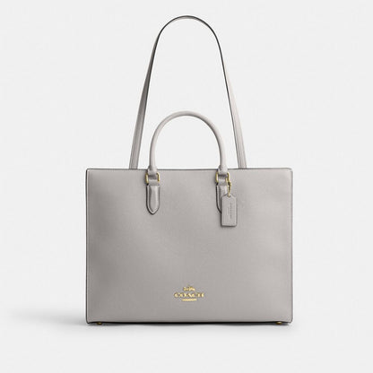 Coach Maggie Tote Bag Gold Dove Grey