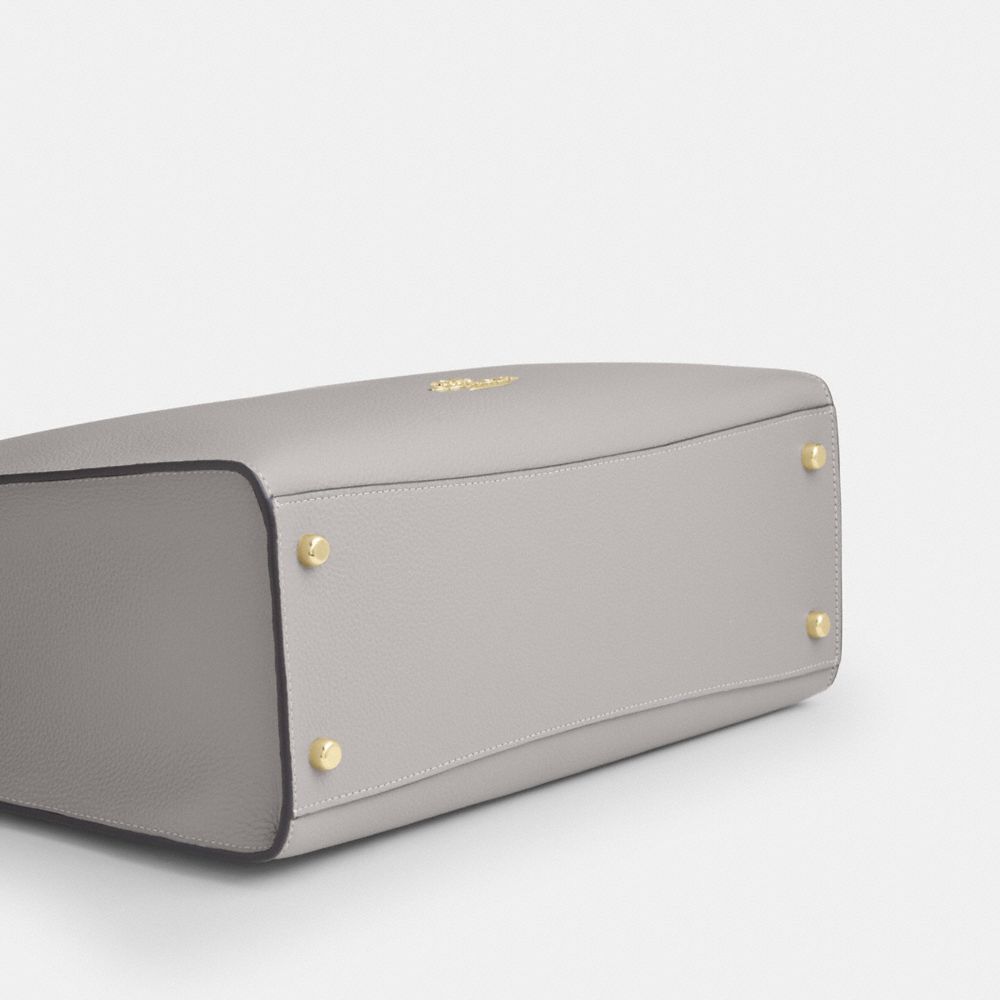 Coach Maggie Tote Bag Gold Dove Grey