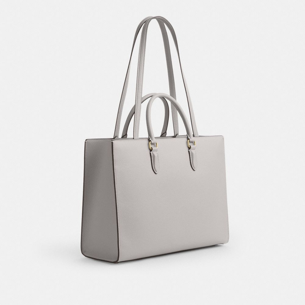 Coach Maggie Tote Bag Gold Dove Grey