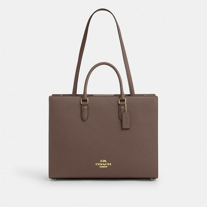 Coach Maggie Tote Bag Gold Dark Stone