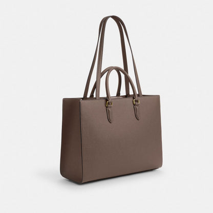 Coach Maggie Tote Bag Gold Dark Stone