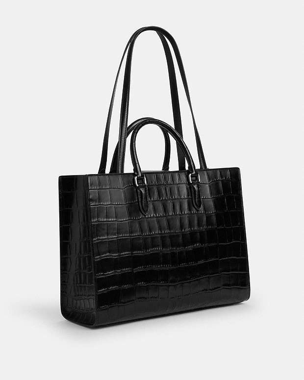 Maggie Tote Bag Silver-Black Silver-Black