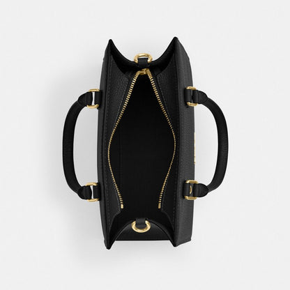 Coach Maggie Small Tote Bag Gold Black