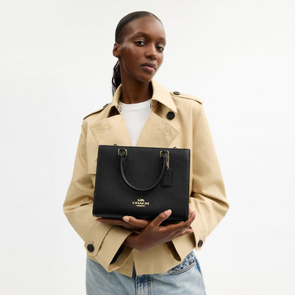 Coach Maggie Small Tote Bag Gold/Black