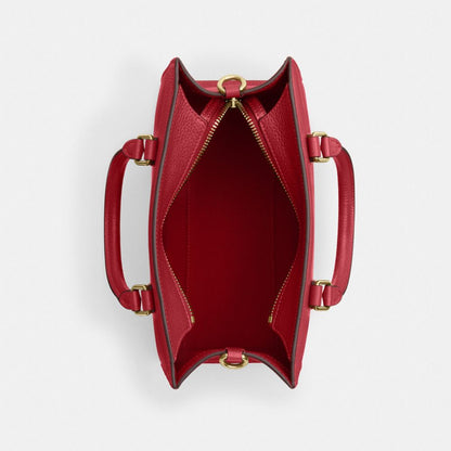 Coach Maggie Small Tote Bag Gold True Red