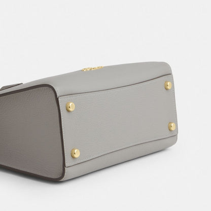 Coach Maggie Small Tote Bag Gold Dove Grey