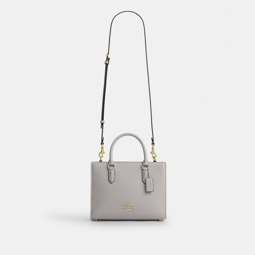Coach Maggie Small Tote Bag Gold Dove Grey