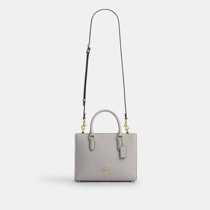 Coach Maggie Small Tote Bag Gold Dove Grey