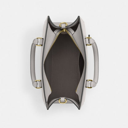 Coach Maggie Small Tote Bag Gold Dove Grey