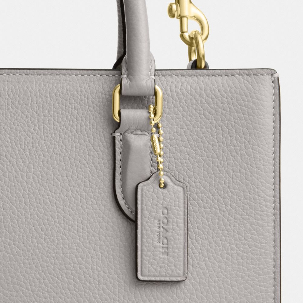 Coach Maggie Small Tote Bag Gold Dove Grey