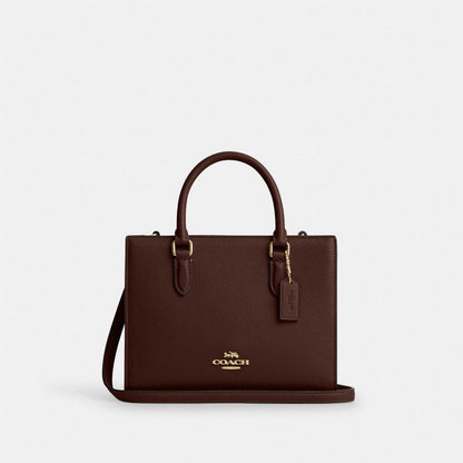 Coach Maggie Small Tote Bag Gold Maple
