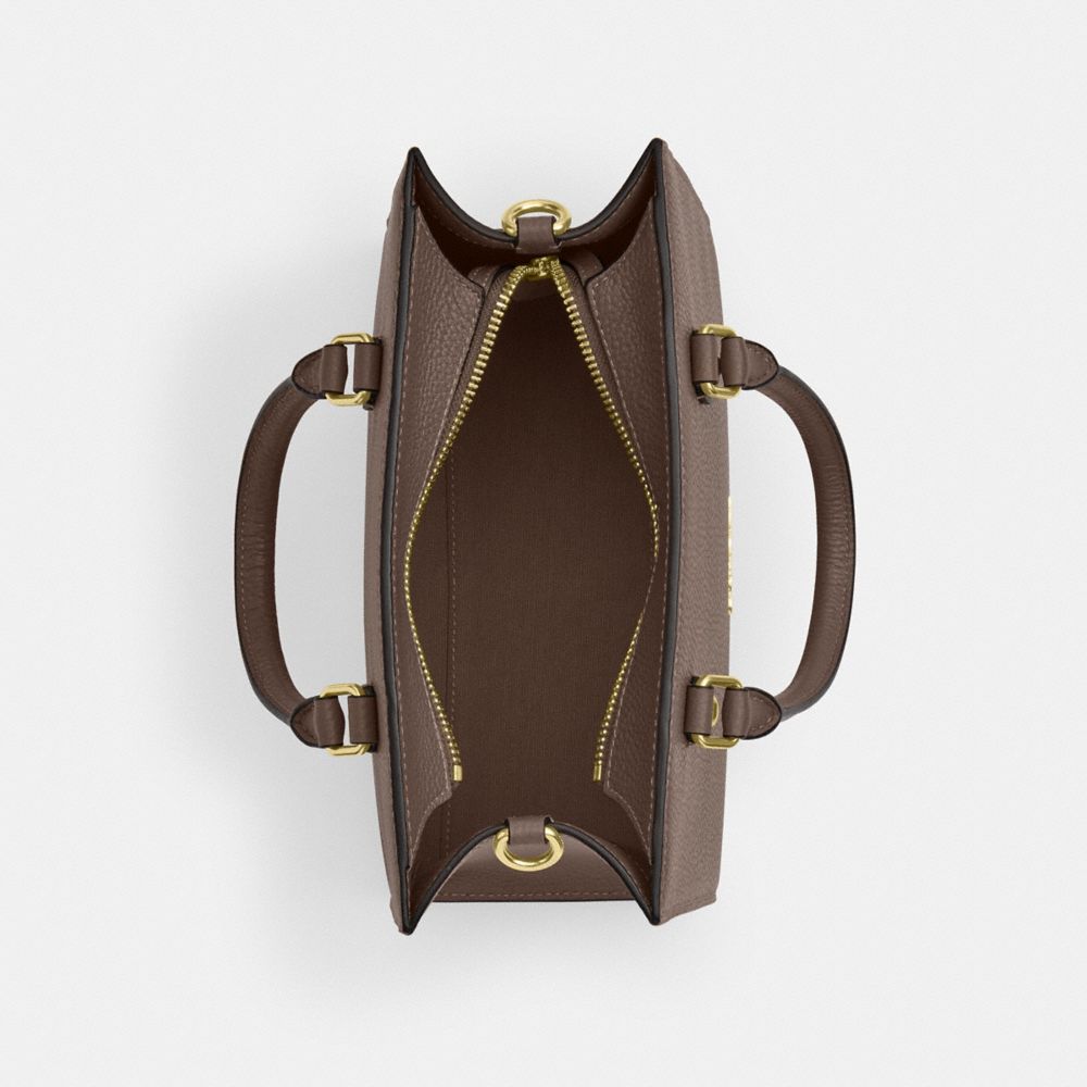 Coach Maggie Small Tote Bag Gold Dark Stone