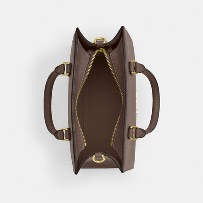 Coach Maggie Small Tote Bag Gold Dark Stone