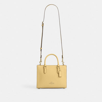 Coach Maggie Small Tote Bag Gold Vanilla