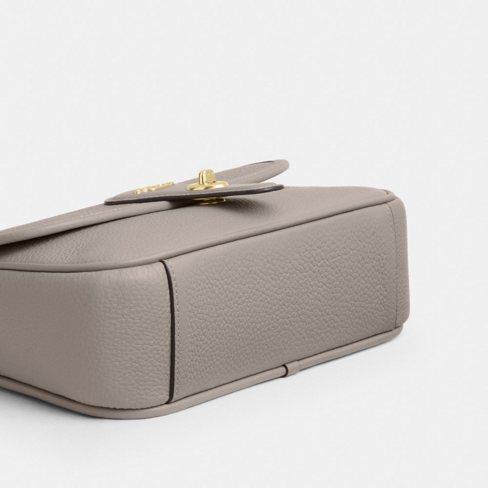 Coach Hadley Shoulder Bag Gold Grey Birch