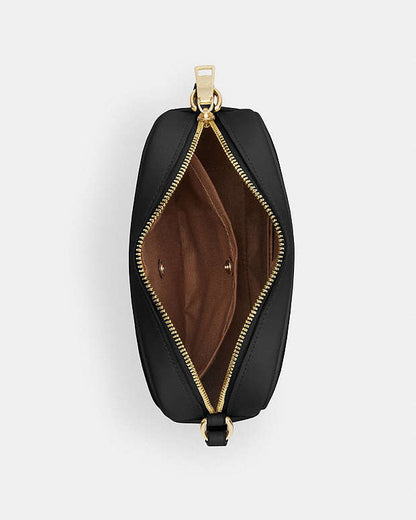 Mini Jamie Camera Bag In Signature Canvas Signature Canvas-Gold-Walnut-Black Signature Canvas-Gold-Walnut-Black