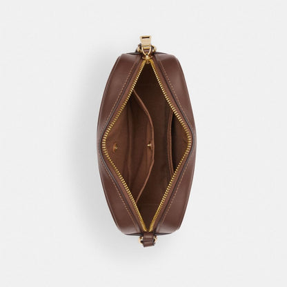 Coach Mini Jamie Camera Bag In Signature Canvas Gold Tan Brown