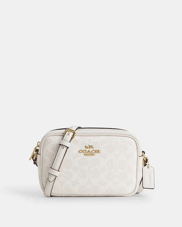 Mini Jamie Camera Bag In Signature Canvas Signature Canvas-Gold-White-Chalk Signature Canvas-Gold-White-Chalk