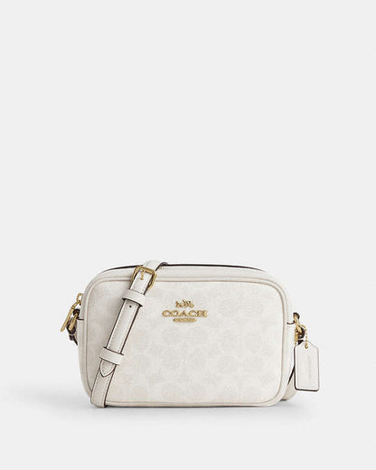 Mini Jamie Camera Bag In Signature Canvas Signature Canvas-Gold-White-Chalk Signature Canvas-Gold-White-Chalk