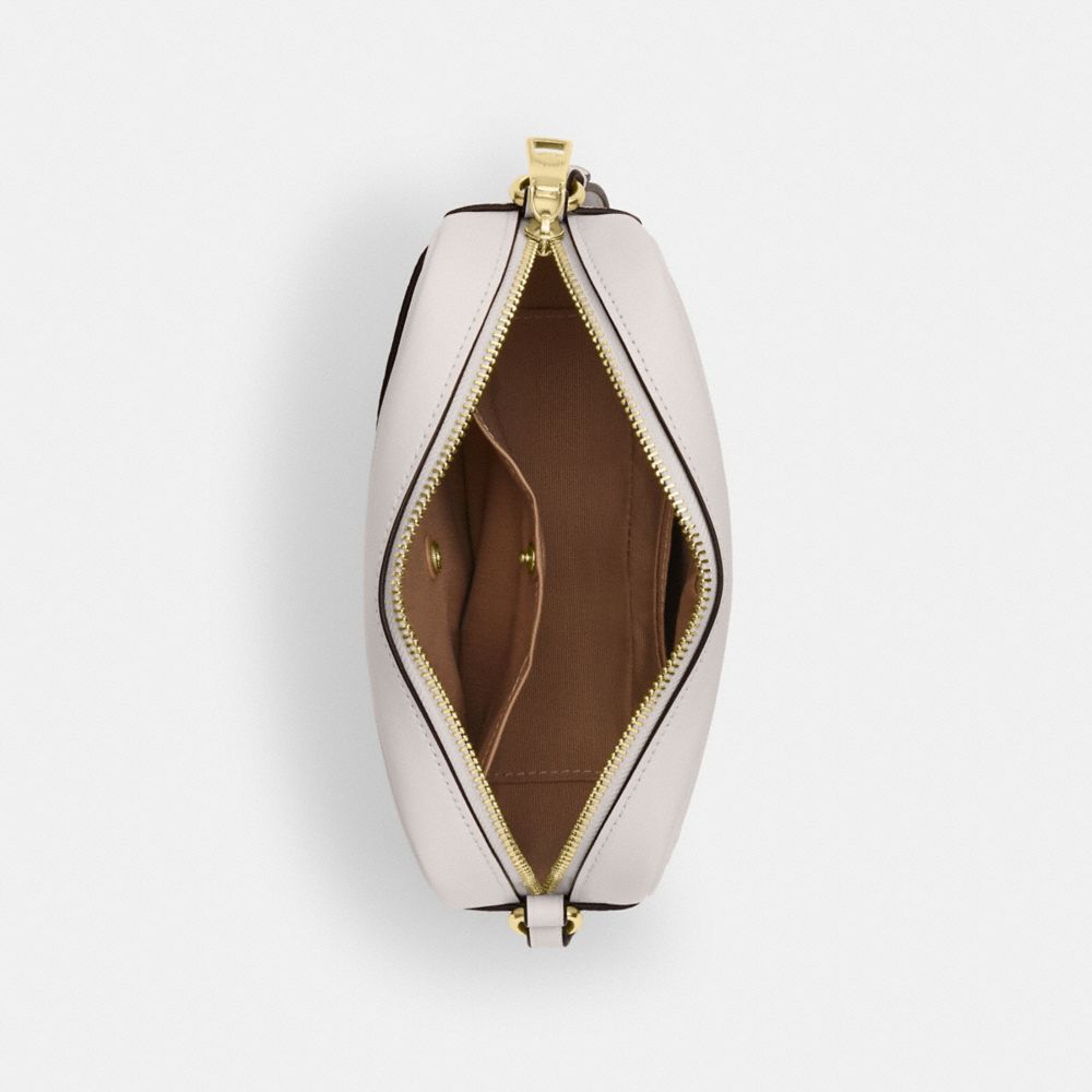 Coach Mini Jamie Camera Bag In Signature Canvas Gold White Chalk