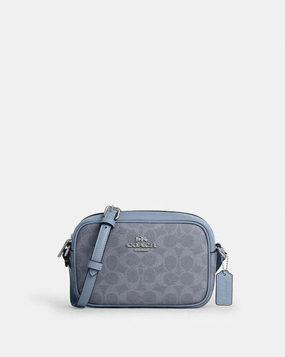 Mini Jamie Camera Bag In Signature Canvas Signature Canvas-Silver-Chambray Signature Canvas-Silver-Chambray