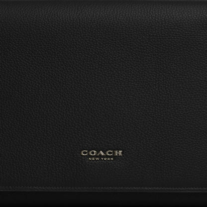 Coach Caleb Messenger Bag Gunmetal Black