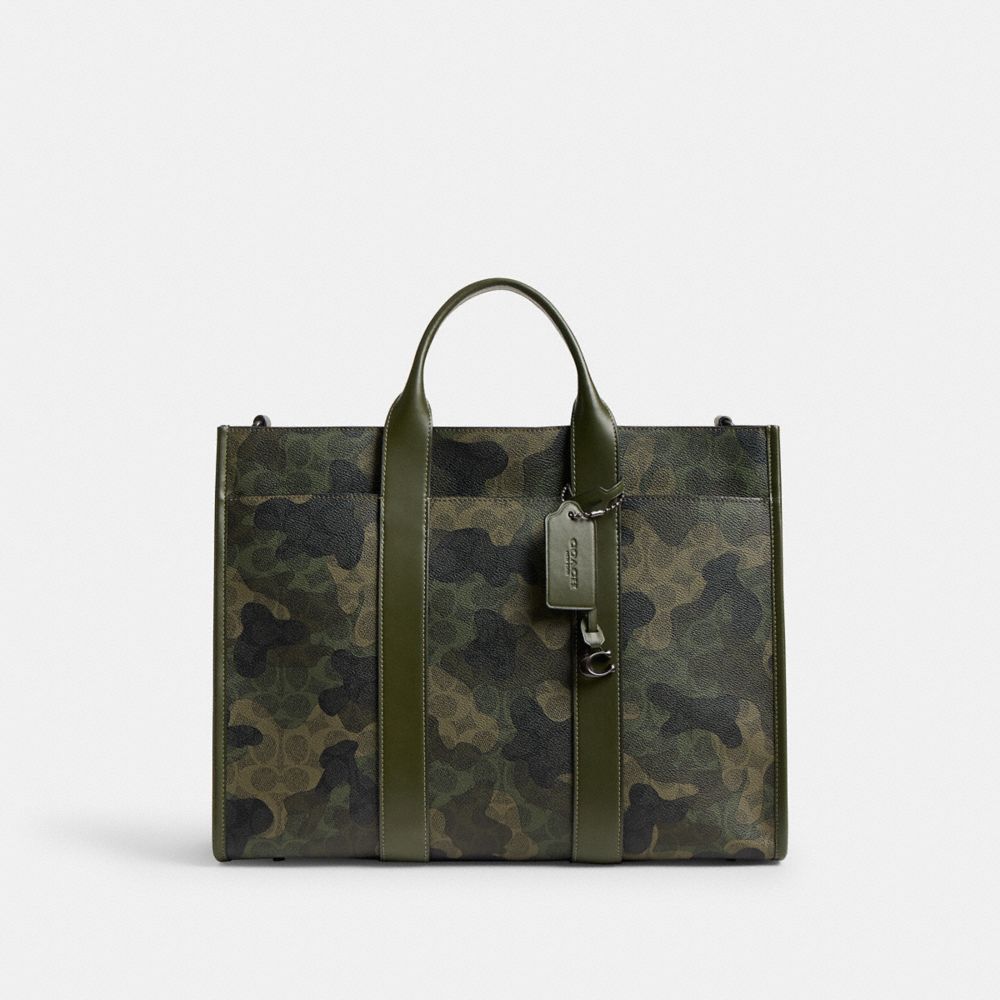Coach Wesley Tote In Signature Camo Print Signature Camo