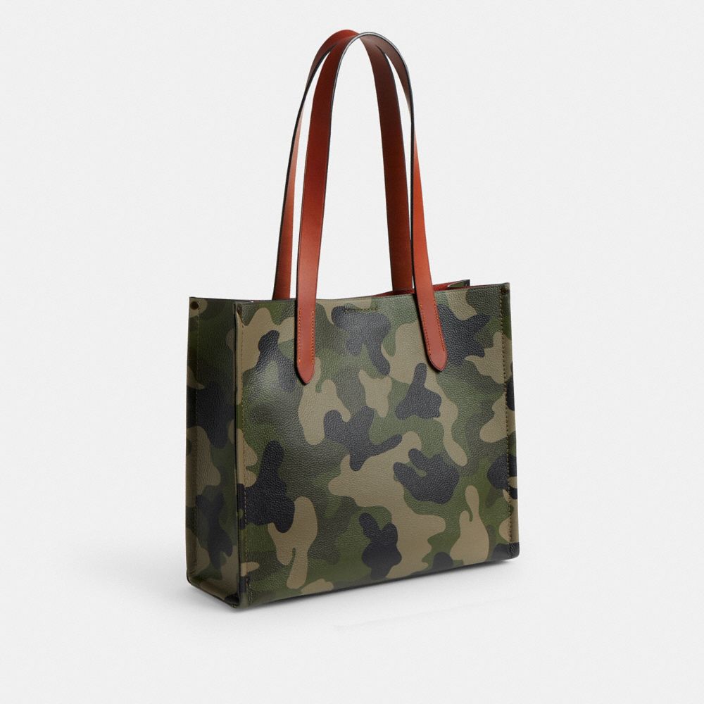 Coach Relay Tote Bag 34 With Camo Print And Coach Graphic Camo