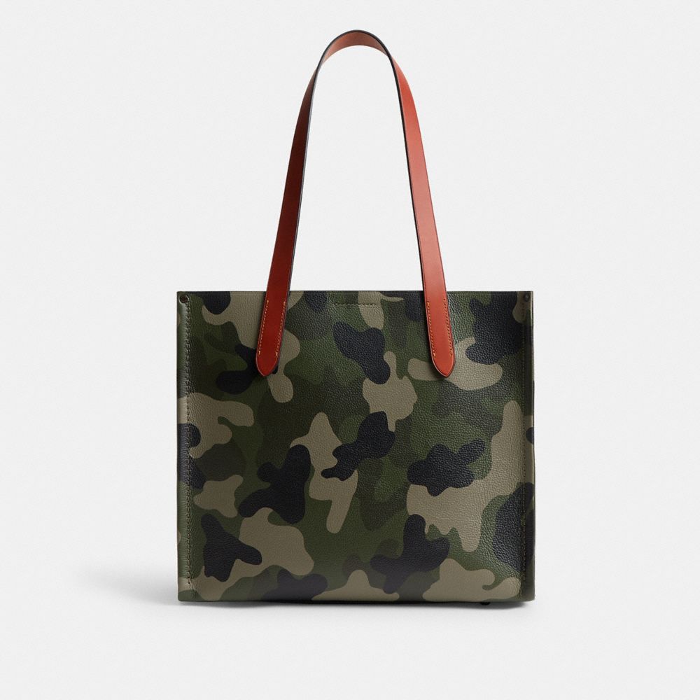 Coach Relay Tote Bag 34 With Camo Print And Coach Graphic Camo