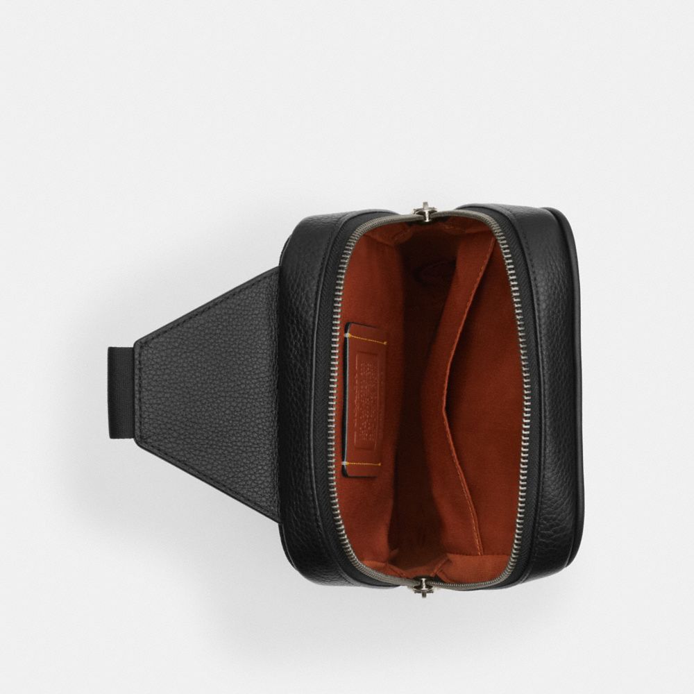 Coach Sullivan Pack In Signature Canvas With Patches Gunmetal Tan Multi