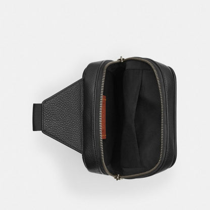 Coach Sullivan Pack In Signature Canvas With Patches Gunmetal Charcoal Multi