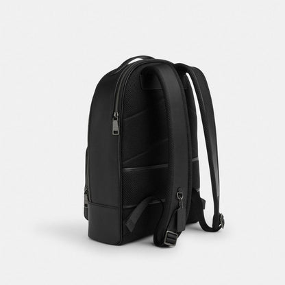 Coach Ethan Backpack In Signature Canvas Gunmetal Charcoal Black