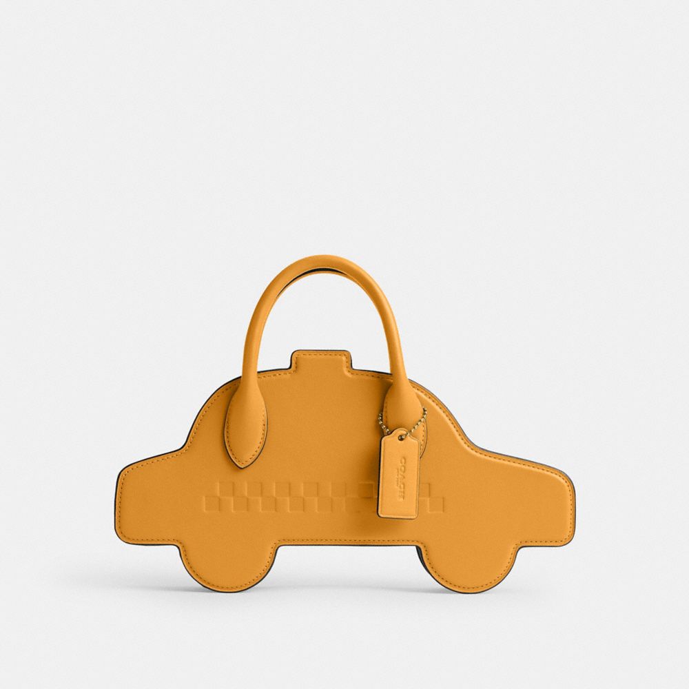 Coach Taxi Bag Brass Yellow