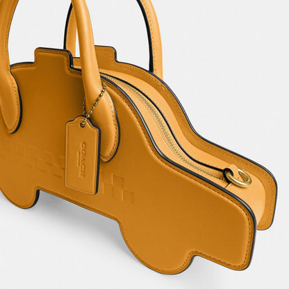 Coach Taxi Bag Brass Yellow