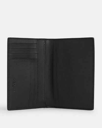 Passport Card Case In Signature Canvas With Patches Signature Canvas-Gunmetal-Tan Multi Signature Canvas-Gunmetal-Tan Multi