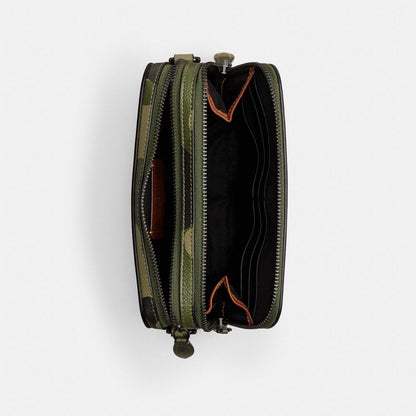 Coach Charter Crossbody Bag 19 With Camo Print And Coach Graphic Camo